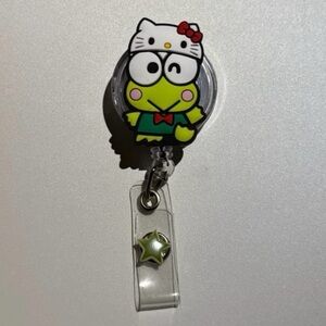Keroppi Hello Kitty reel name badge holders